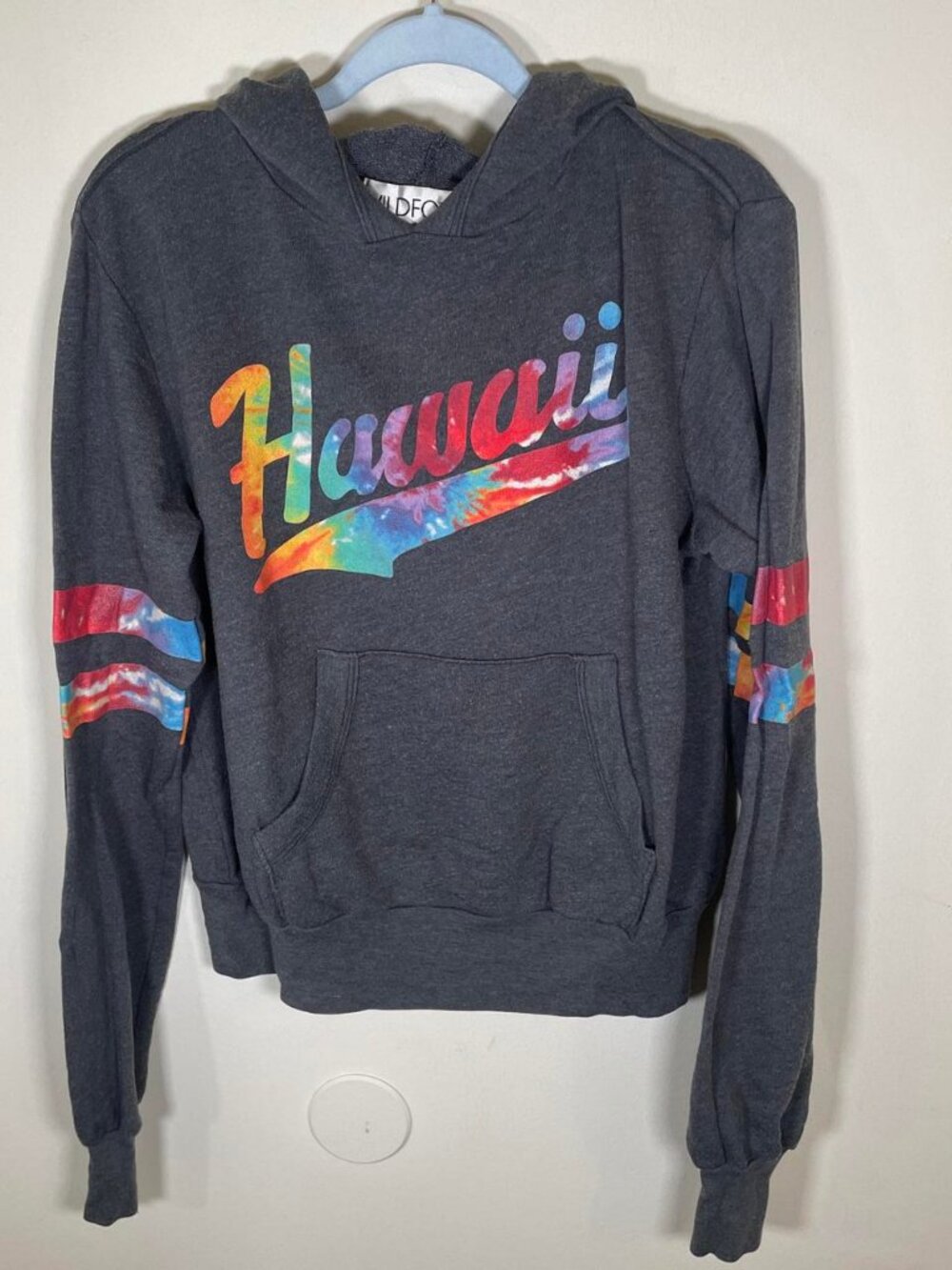 Wildfox Hawaii Gray and Tie Dye Sweatshirt